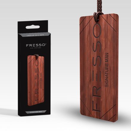 Deodorante per auto in legno FRESSO Signature Man